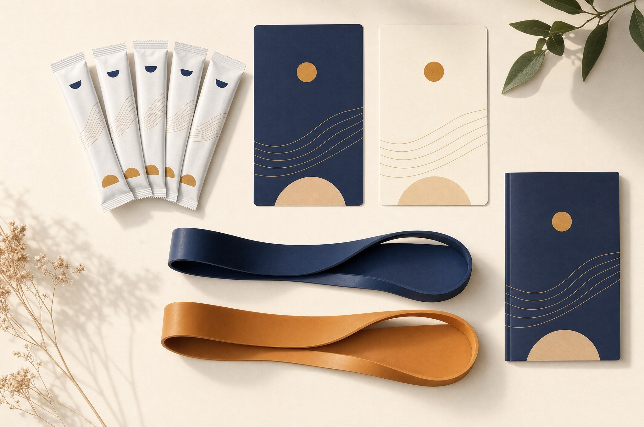 Everything in your StillStrong kit — sachets, 2 resistance bands, guide cards and The Handbook