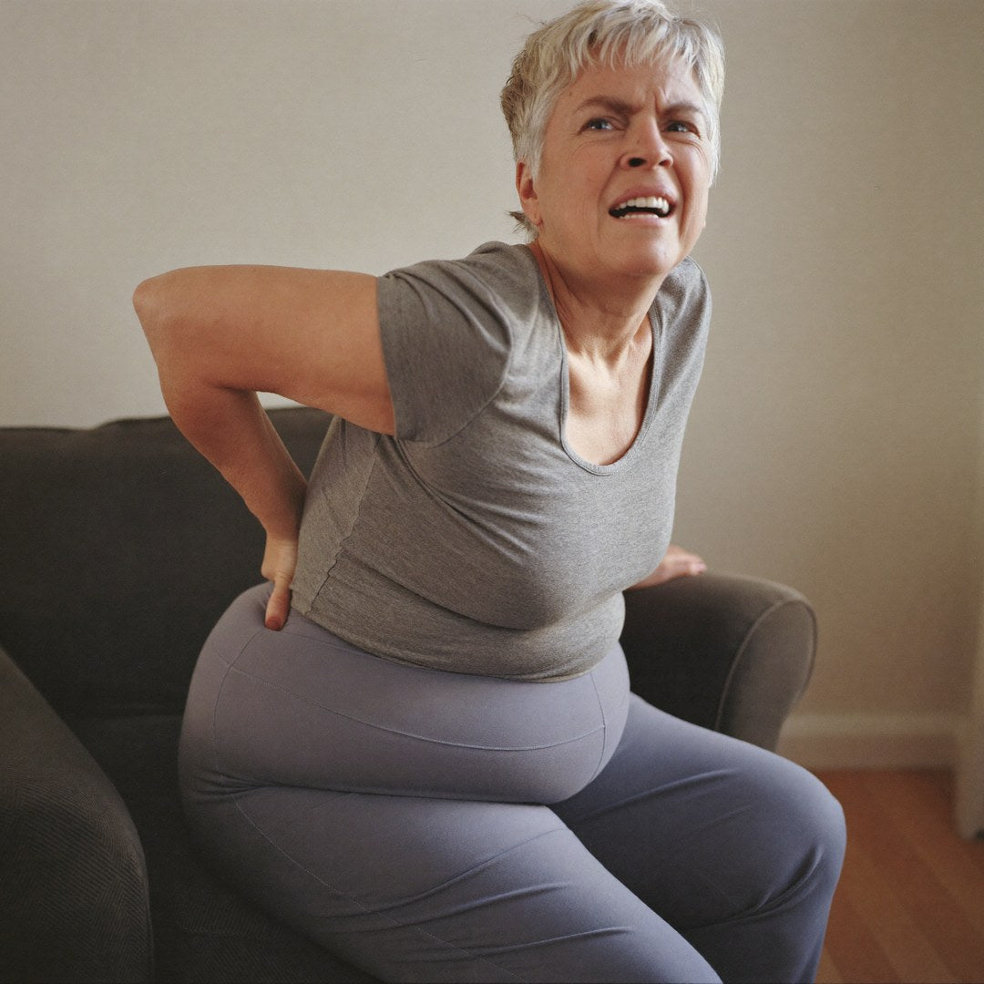 Older woman whose body is visibly slowing down