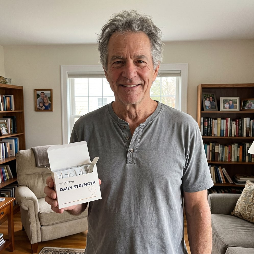 A strong, capable man at ease in his own home