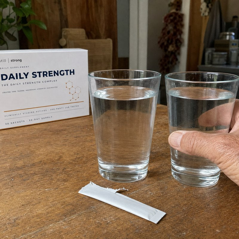 Helen at home with her StillStrong system